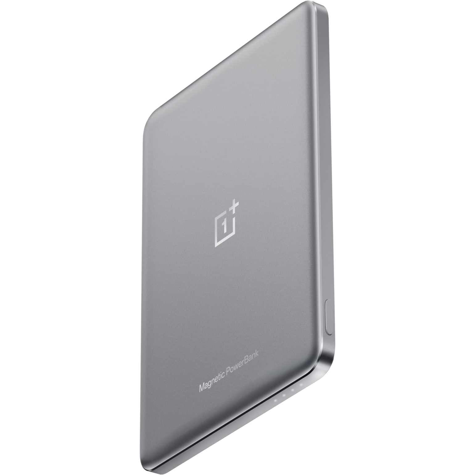 OnePlus Slim Wireless and Magnetic Power Bank, 5000 mAh, Gray