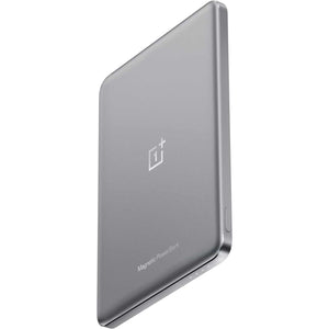 OnePlus Slim Wireless and Magnetic Power Bank, 5000 mAh, Gray