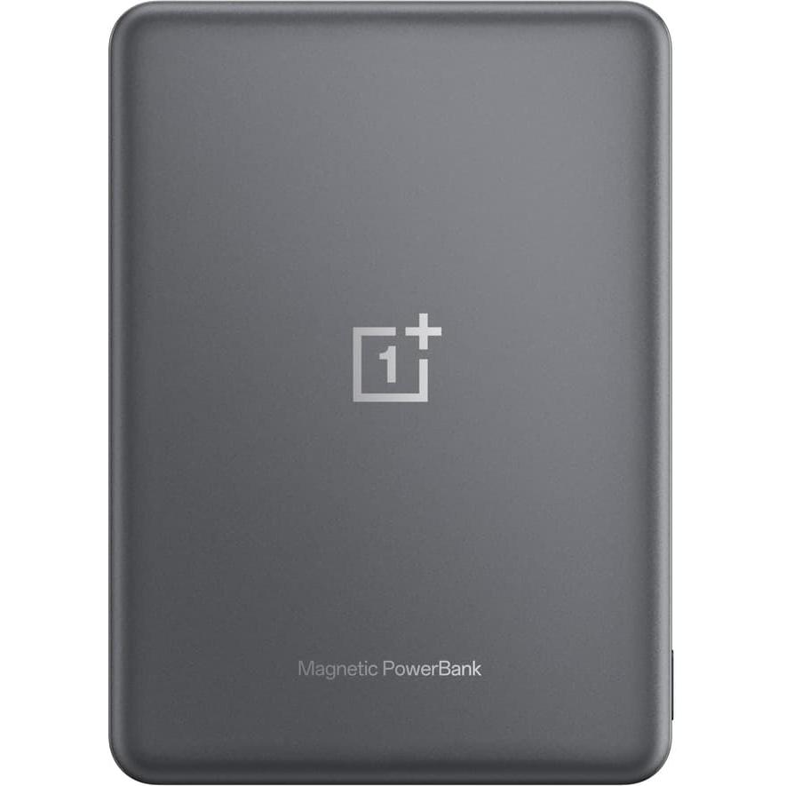 OnePlus Slim Wireless and Magnetic Power Bank, 5000 mAh, Gray