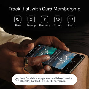 Oura Ring Gen3 Heritage Smart Ring size 7, Black