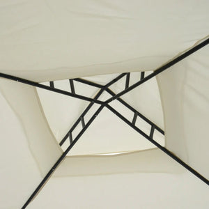 Outsunny 2 Tier Garden Gazebo with Curtains 3000x3000mm, White