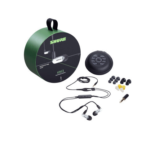 Shure Aonic 3 Wired Sound-Isolating Earphones, White