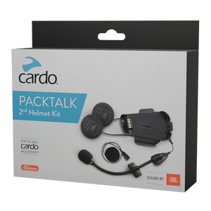 Cardo Scala Rider Packtalk audio kit helmet set sound by JBL 40mm, Black
