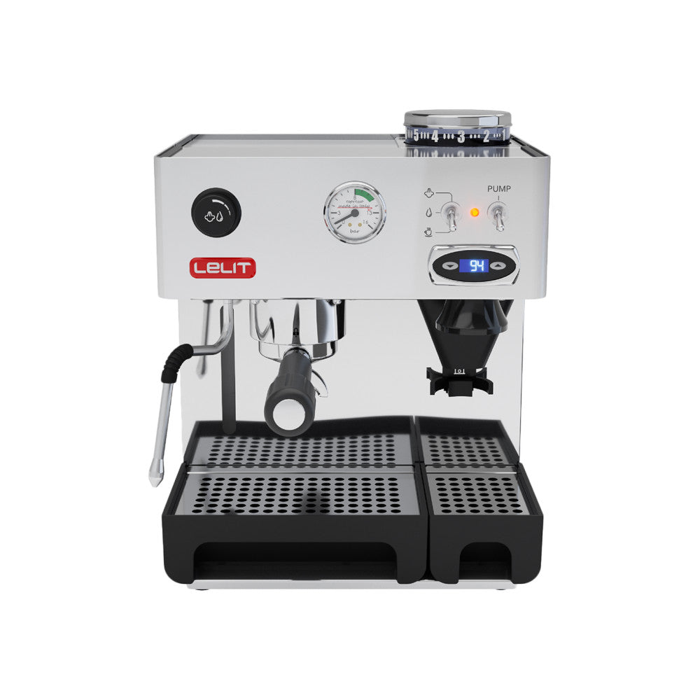 Lelit Anita PL042TEMD Espresso Machine, Brushed Stainless Steel