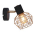 Candellux Acrobat Single Spotlight Wall Lamp, Black and Copper
