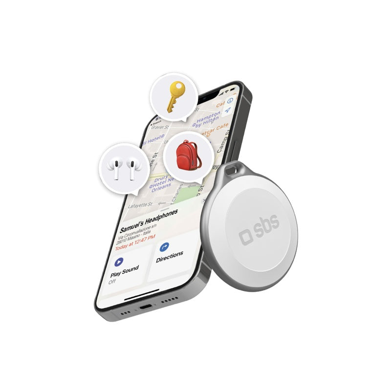 SBS Track My Circle Item Tracker, White