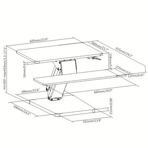 Prokord Sit-Stand Desk Converter Deluxe Black