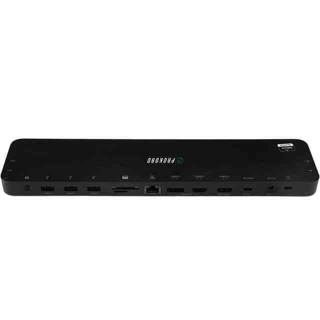 Prokord USB-C docking station Black Displaylink 80 W USB 3.2 Gen 1 3.1 Gen 1