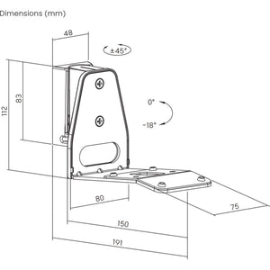 Prokord Wall Mount for Sonos Era 300, Black