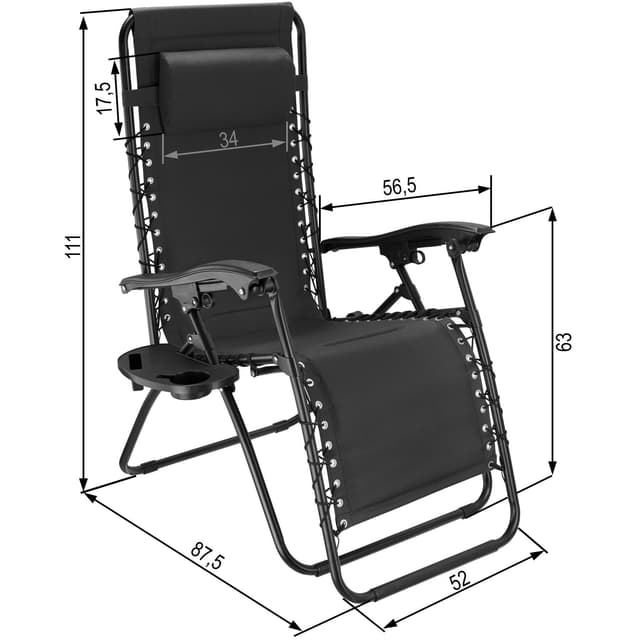 Mattea Garden Chair, Black