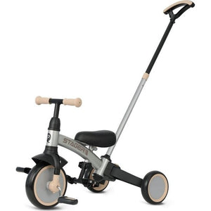 Qplay Stager 3-in-1 Tricycle & Balance Bike, Silver