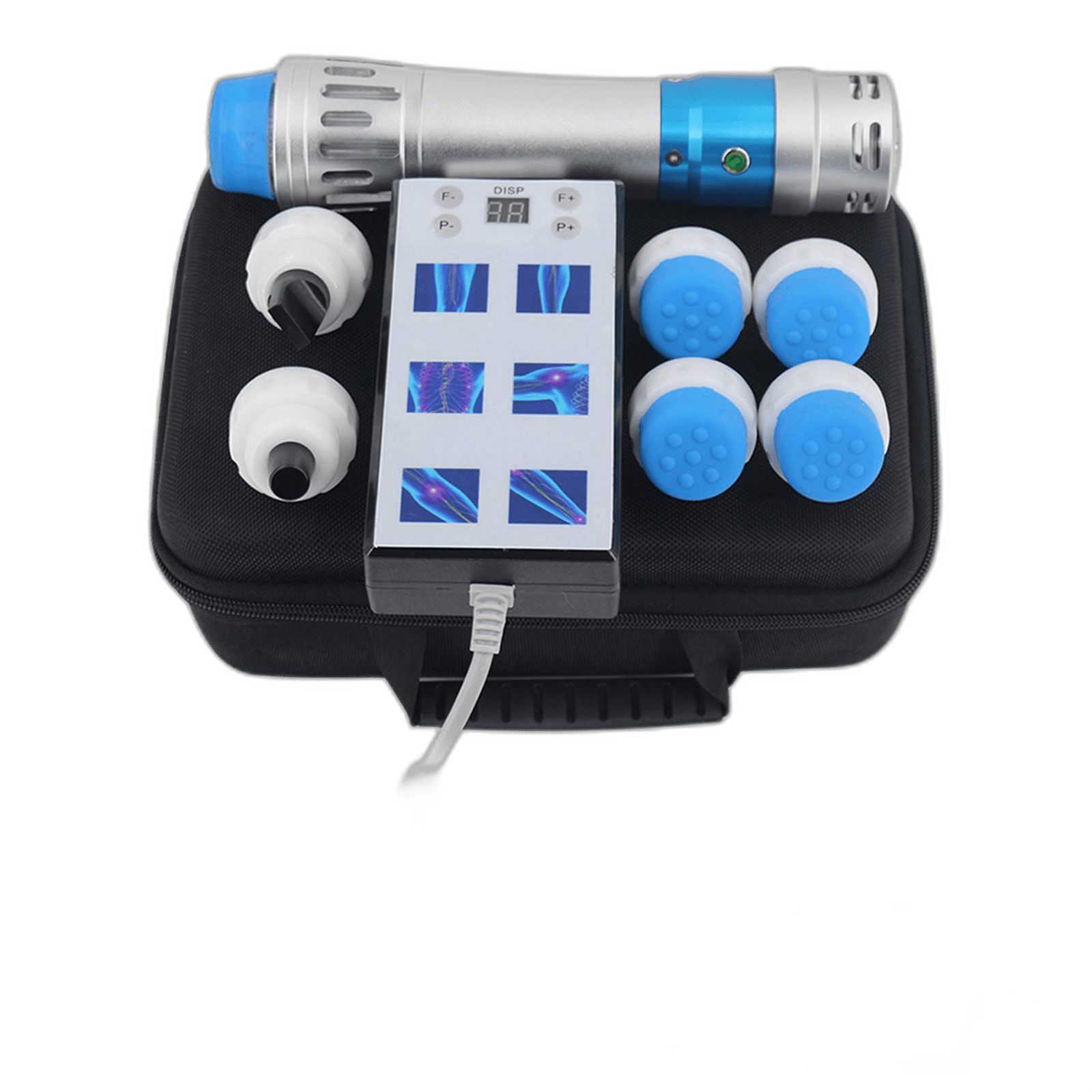 Extracorporeal Shockwave Therapy Machine, White/Blue