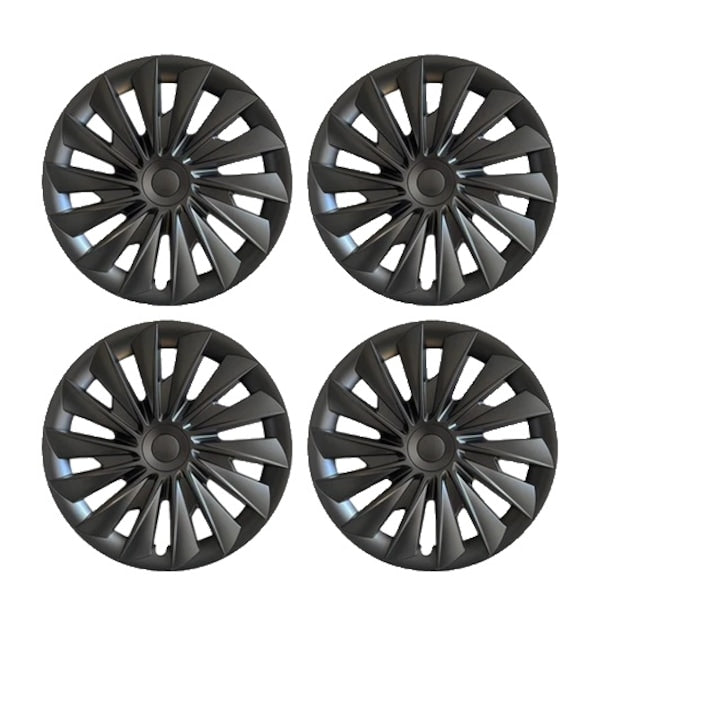 4PCS 18 Inch HubCap for Tesla Model 3, Black