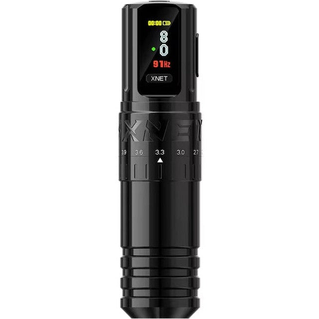 XNET Vipera Professional Wireless Tattoo Machine Dual Battery, Black