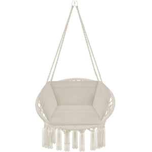 Tectake Swing Chair Grazia, Beige