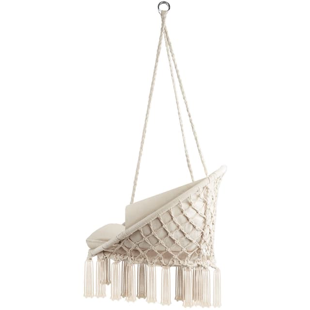 Tectake Swing Chair Grazia, Beige