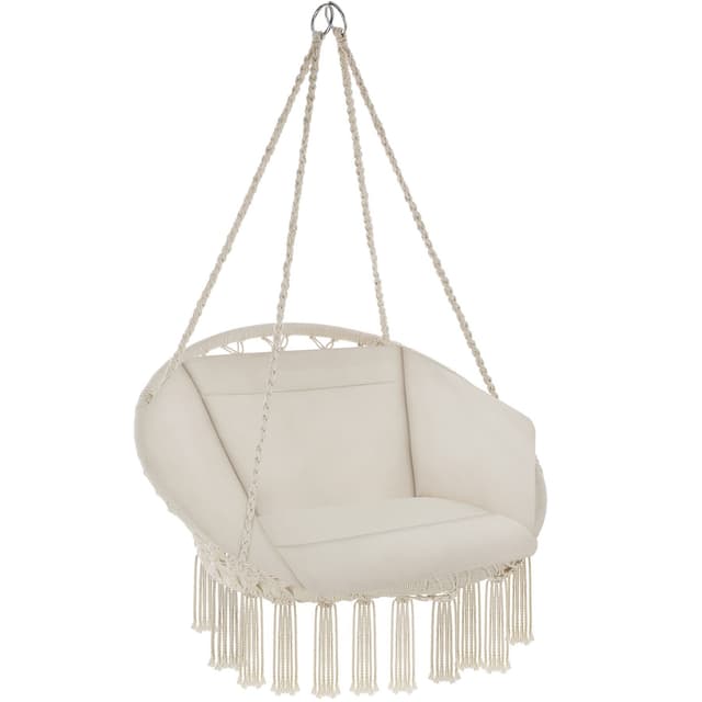 Tectake Swing Chair Grazia, Beige