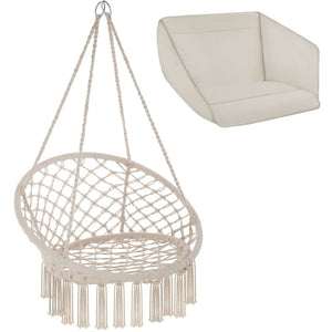 Tectake Swing Chair Grazia, Beige