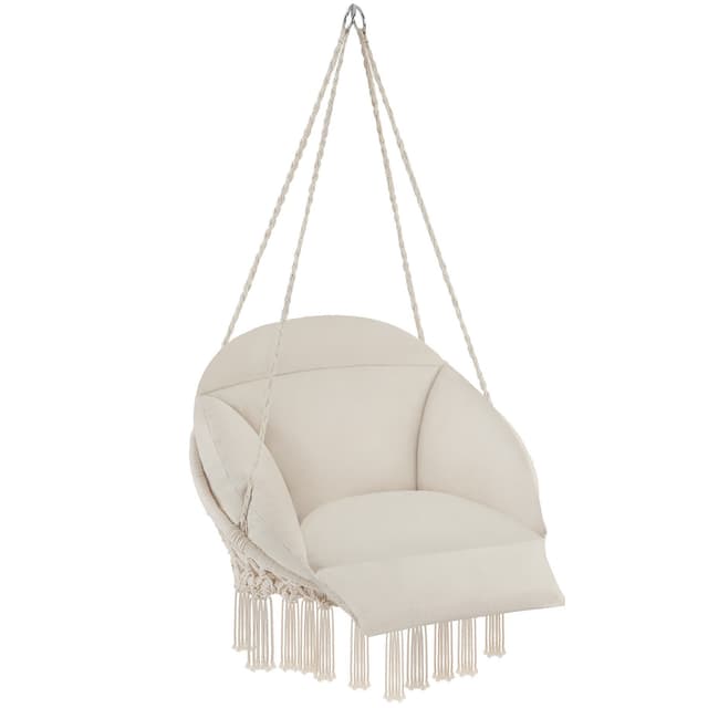 Tectake Samira Swing Chair, Beige