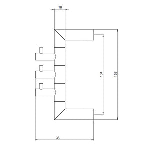 Towel Hook Tapwell TA253, Brass