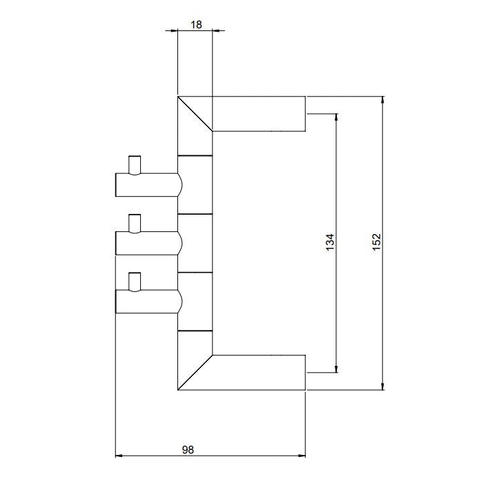 Towel Hook Tapwell TA253, Brass