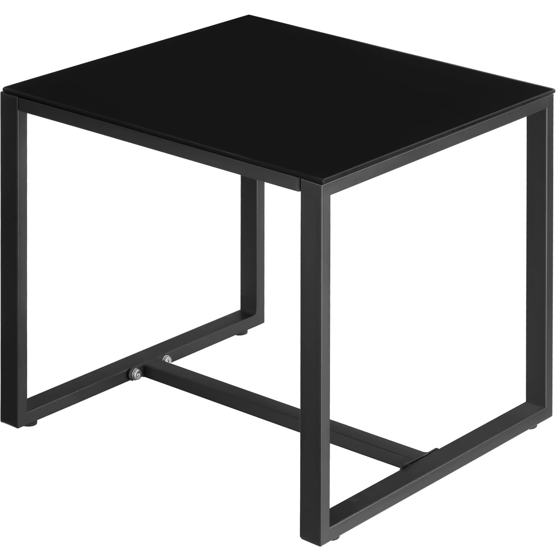 Rattan Seating Group tectake Granada with Height-Adjustable Plastic Feet for 2 Persons Light Grey/Black