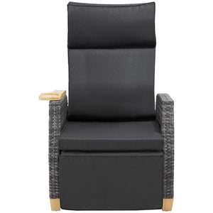 Tectake Pescara Aluminium Rattan Armchair, Gray