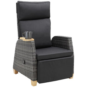Tectake Pescara Aluminium Rattan Armchair, Gray