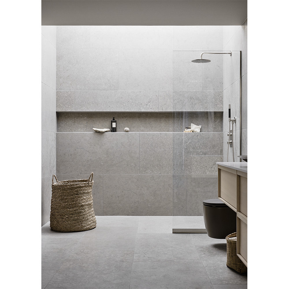 Bricmate J1515 Runö Light Grey Porcelain Stoneware Tile 15x15 cm