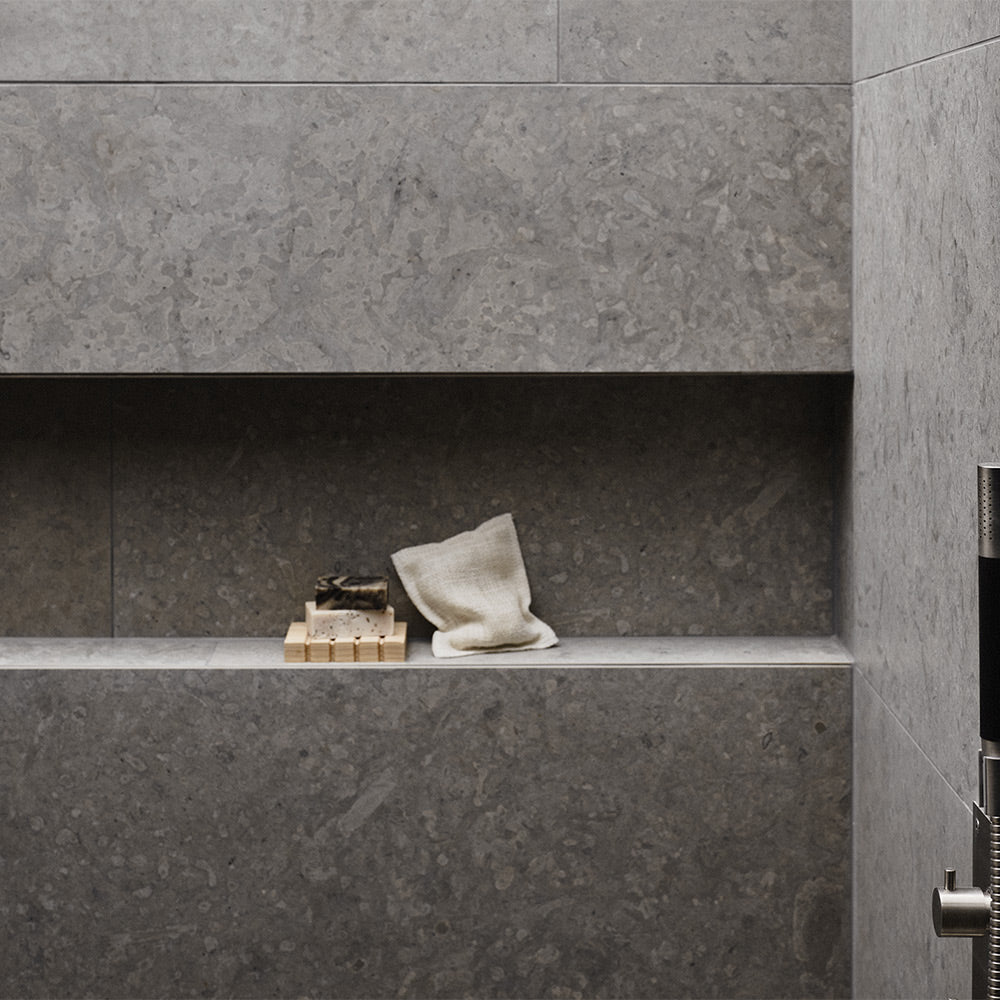 Bricmate J1515 Runö Light Grey Porcelain Stoneware Tile 15x15 cm