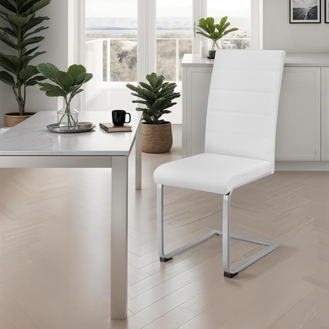 Kitchen chairs Bettina 2 pieces, White
