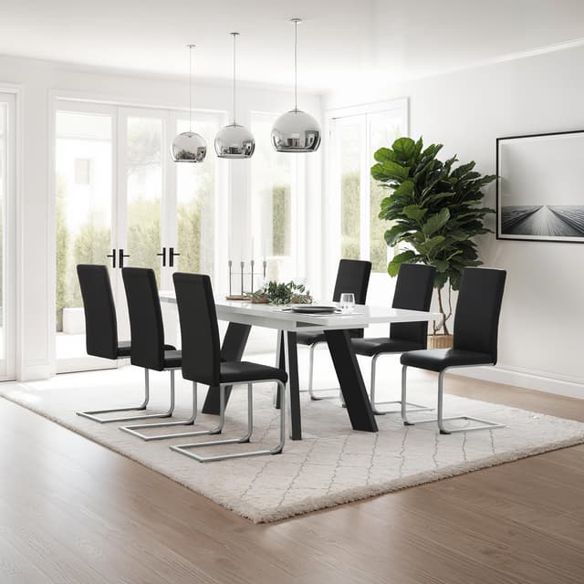 Kitchen chairs Bettina 2 pieces, Black