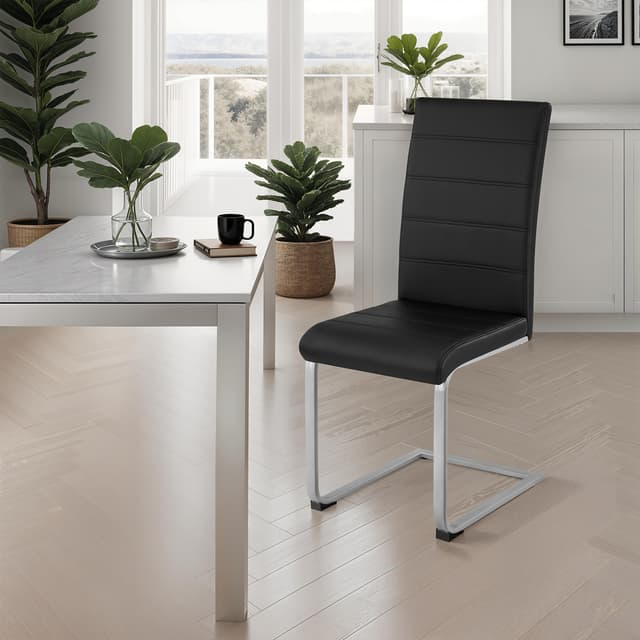 Kitchen chairs Bettina 2 pieces, Black