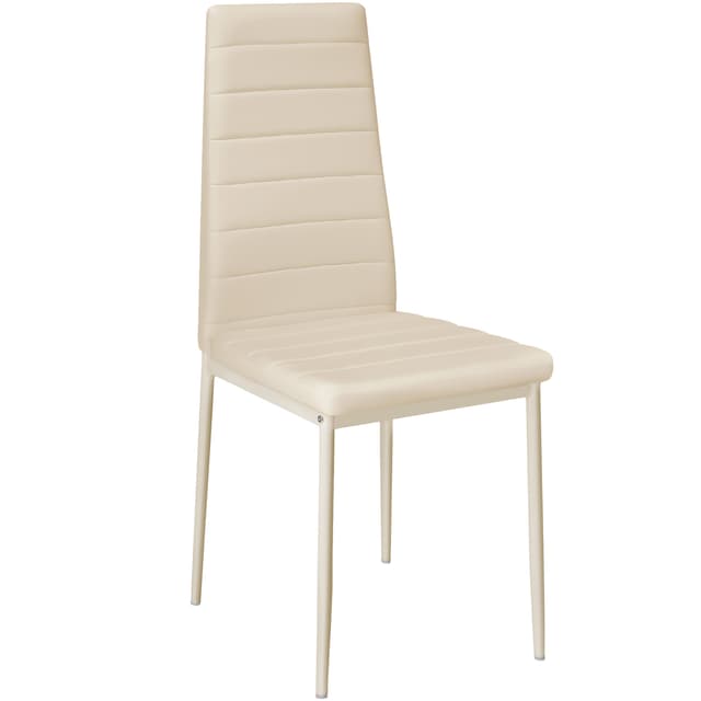 Tectake Thomas Set of 6 Dining Chairs, Light Beige