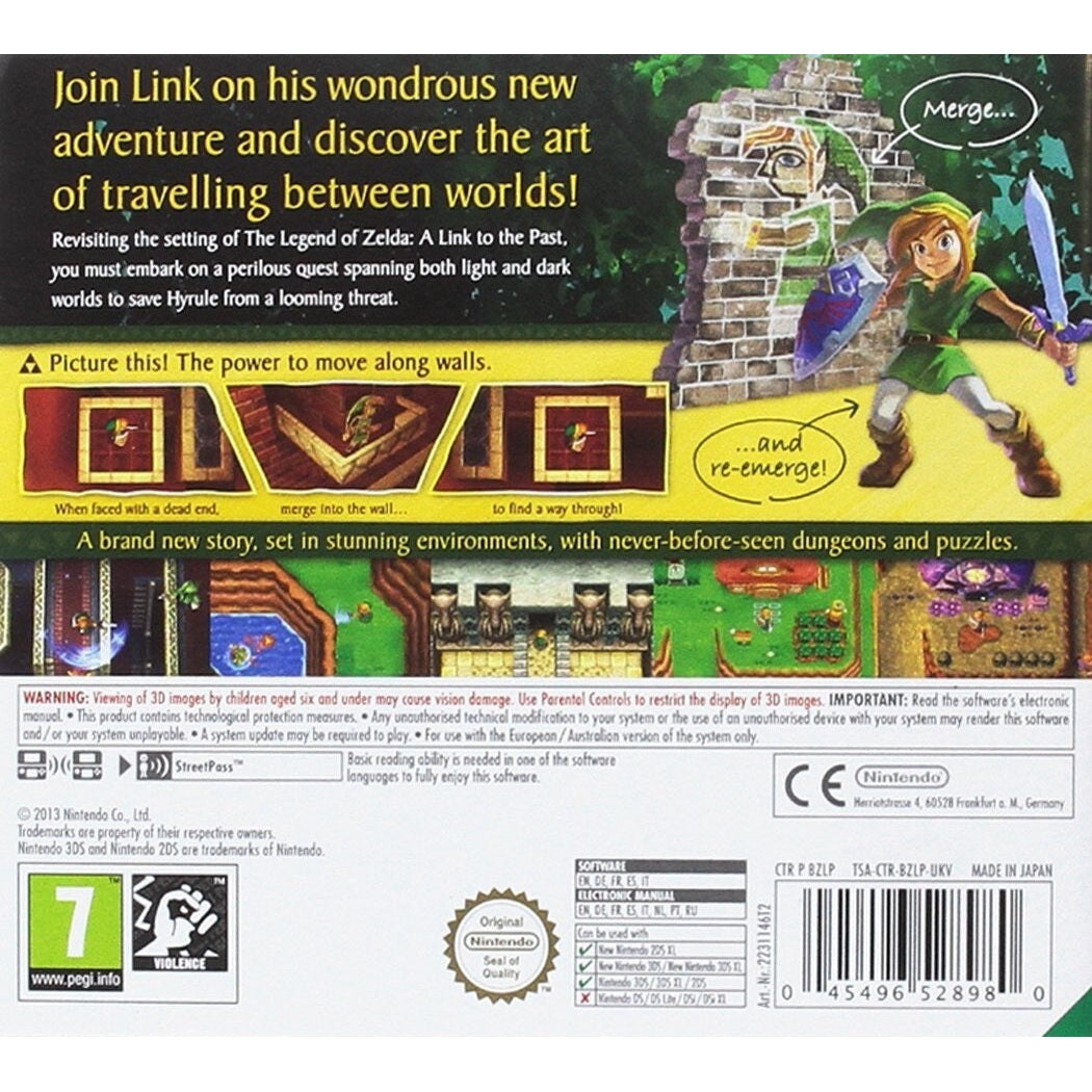 Legend of Zelda: A Link Between Worlds Nintendo 3DS