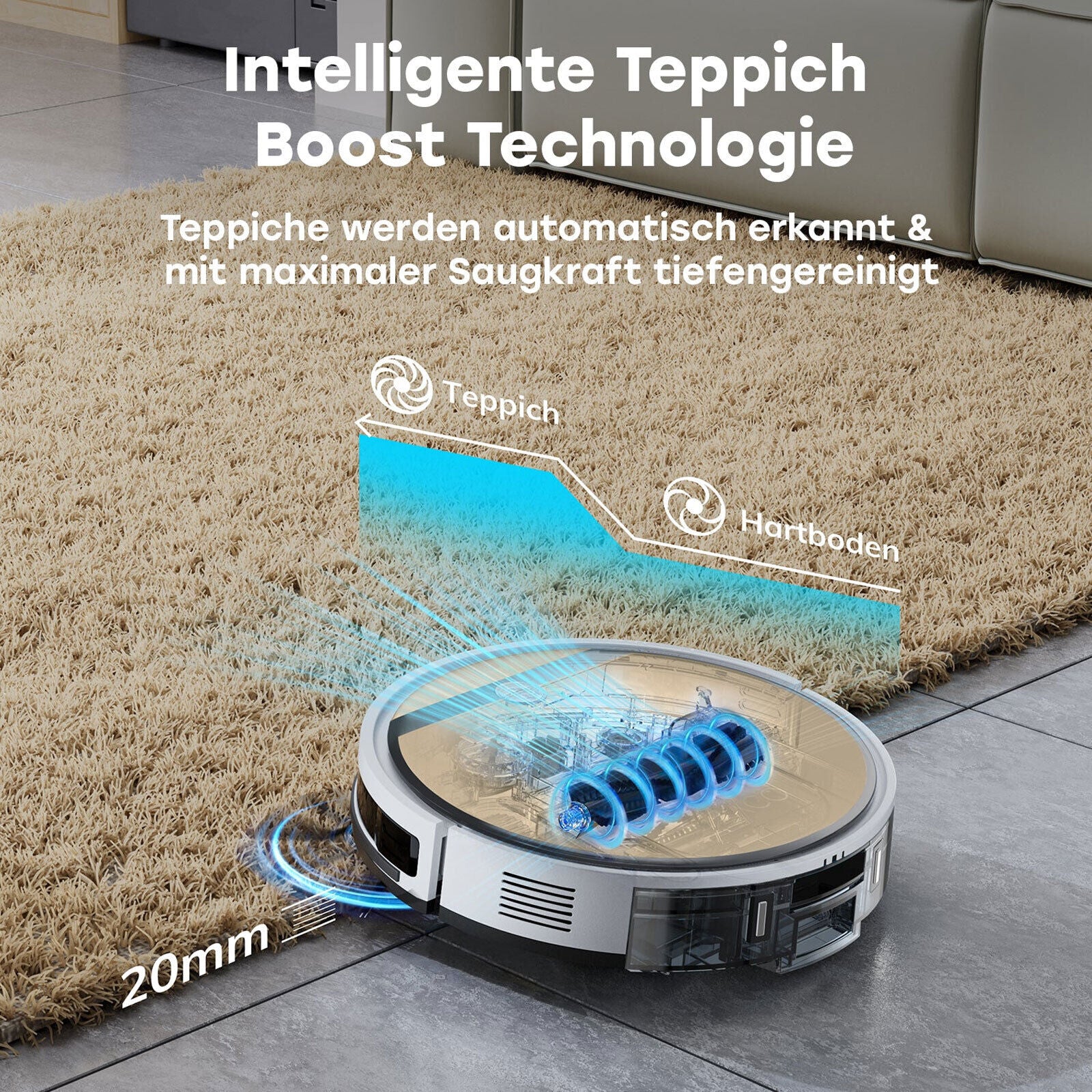 Zaco V5 Max Robot Vacuum Cleaner with Mopping Function