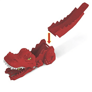 Hot Wheels City Launcher Dino Set, Red