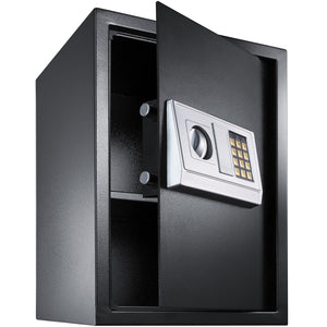 Electronic Safe tectake 50 x 35 x 34.5 cm with Double Bolt Locking System, Black