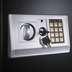 Electronic Safe tectake 50 x 35 x 34.5 cm with Double Bolt Locking System, Black