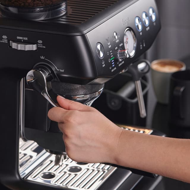 Sage Barista Express Impress Espresso Machine SES876BTR, Black Truffle