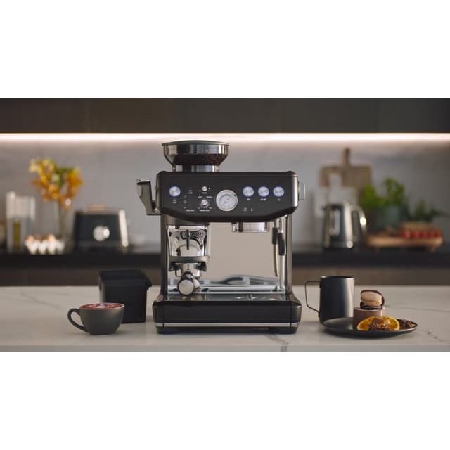 Sage Barista Express Impress Espresso Machine SES876BTR, Black Truffle