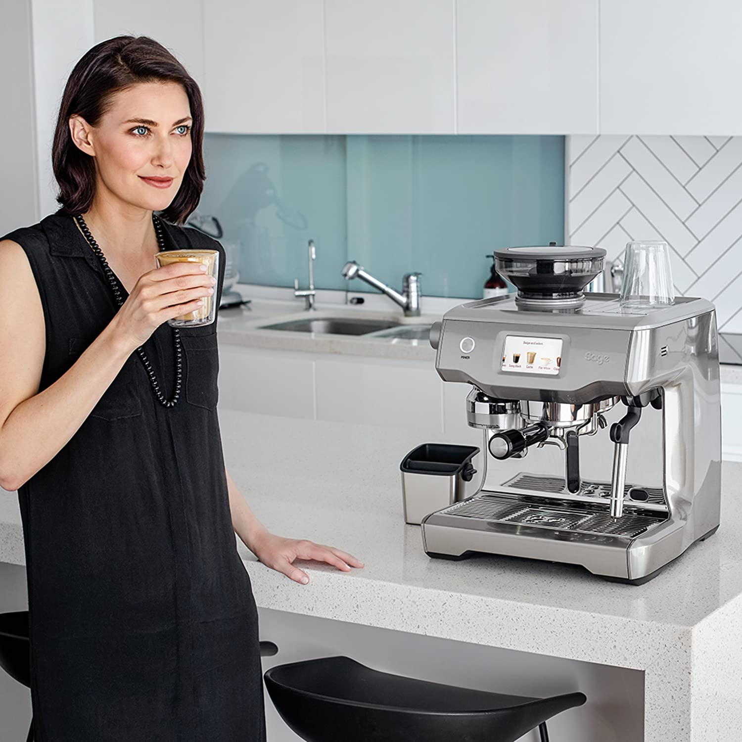 Sage The Oracle Touch Espresso Machine, Brushed Steel