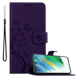 Cadorabo Samsung Galaxy S21 FE Wallet Case - Floral Pattern