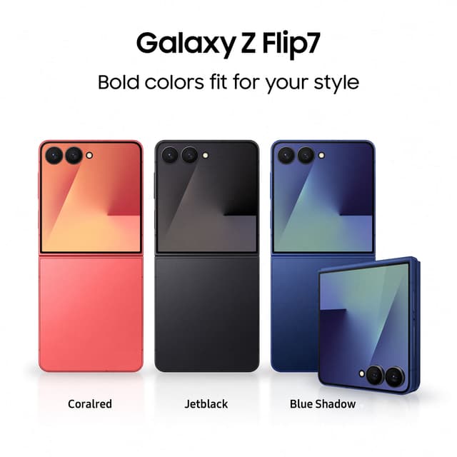 Samsung Galaxy Z Flip 7 5G 12GB/256GB, Coral Red