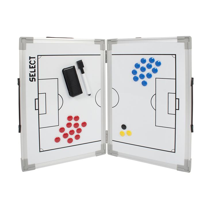 Select Foldable Football Tactics Board, White