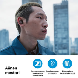 Sennheiser Momentum TW 4 noise-canceling earbuds, Copper/Black