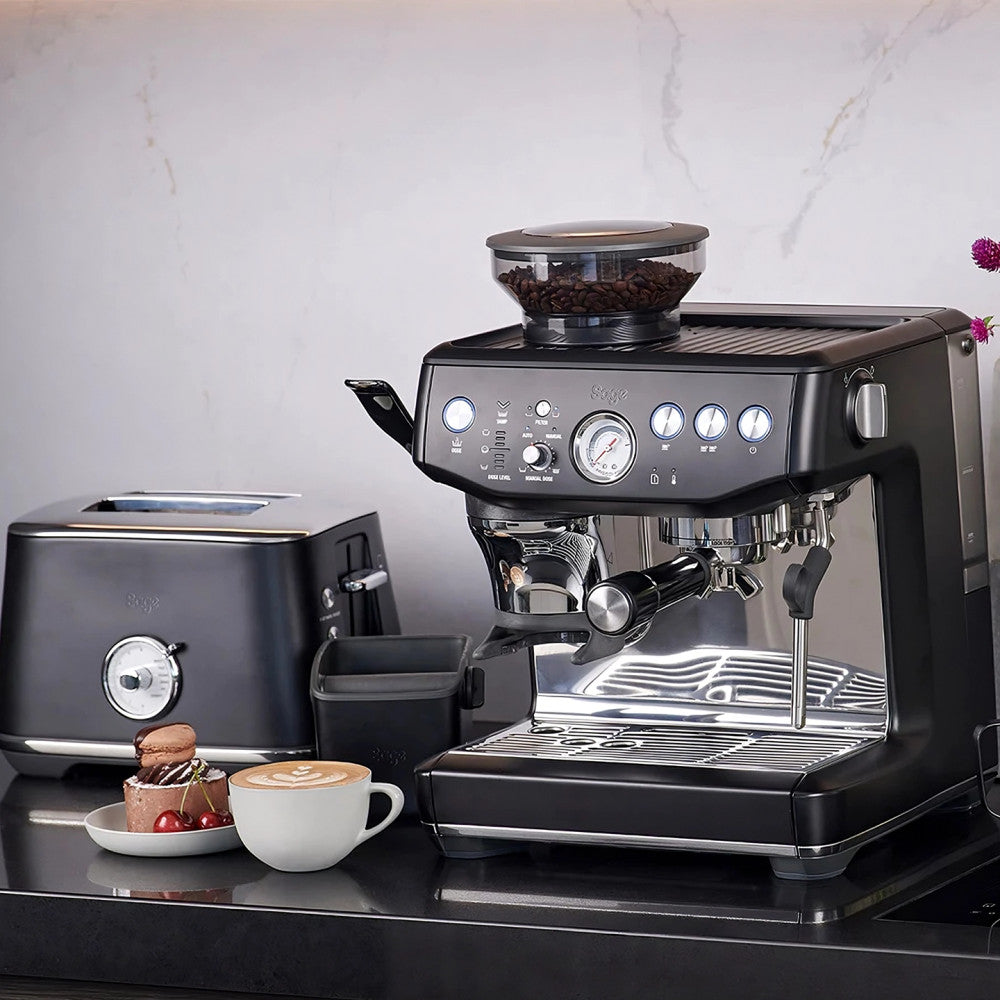 Sage the Barista Express™ Impress SES876BST Espresso Machine - Black Stainless Steel