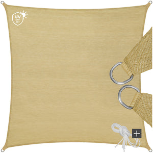 Tectake Shade Sail 5.4 x 5.4m, Beige