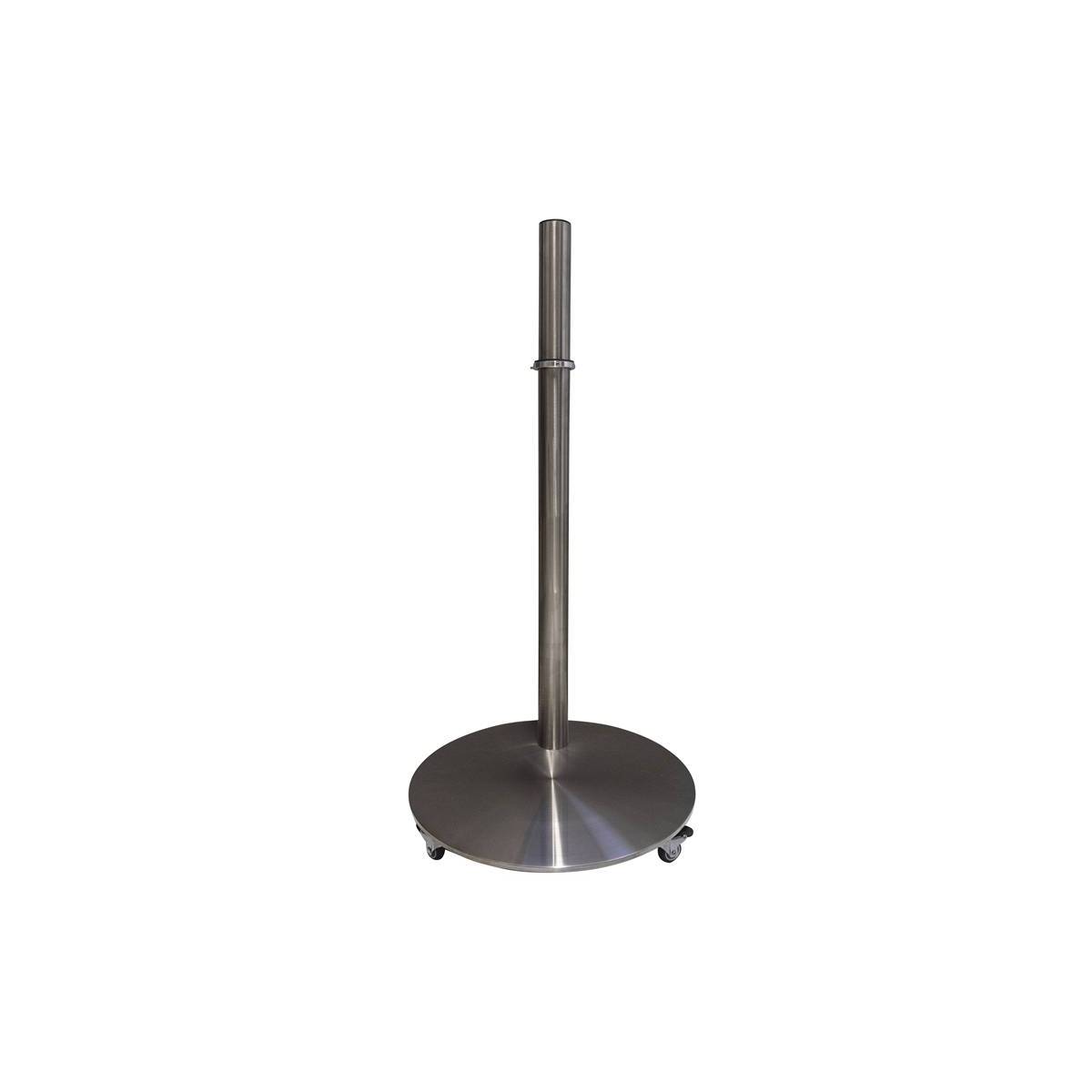 Sinox TV Stand with Wheels and Swivel Top, Silver Alu 26"-55"