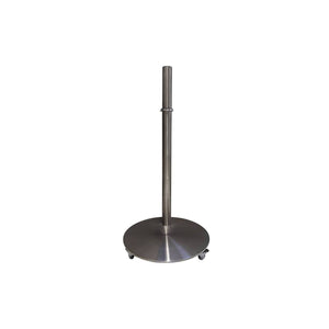 Sinox TV Stand with Wheels and Swivel Top, Silver Alu 26"-55"
